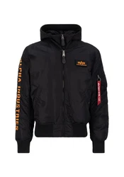 Alpha Industries Winterjacke MA-1 D-Tec SE Dunkelblau/Schwarz/Orange