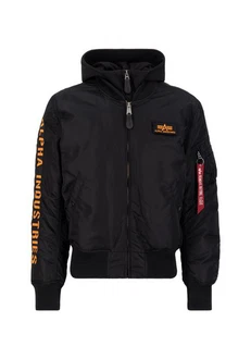 Alpha Industries Winterjacke MA-1 D-Tec SE Dunkelblau/Schwarz/Orange