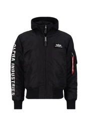 Alpha Industries Winterjacke MA-1 D-Tec SE Dunkelblau/Schwarz/Rot