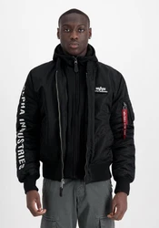 Alpha Industries Winterjacke MA-1 D-Tec SE Dunkelblau/Schwarz/Rot