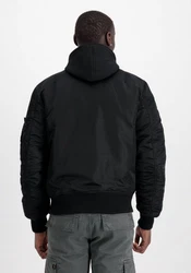 Alpha Industries Winterjacke MA-1 D-Tec SE Dunkelblau/Schwarz/Rot