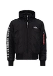 Alpha Industries Winterjacke MA-1 D-Tec SE Dunkelblau/Schwarz/Rot