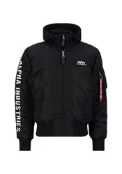 Alpha Industries Winterjacke MA-1 D-Tec SE Dunkelblau/Schwarz/Rot