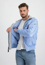 Alpha Industries Herren Fliegerjacke MA-1 D-Tec Hellblau/Blau