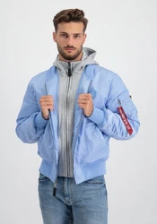 Alpha Industries Herren Fliegerjacke MA-1 D-Tec Hellblau/Blau