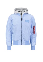 Alpha Industries Herren Fliegerjacke MA-1 D-Tec Hellblau/Blau