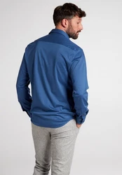 Eterna Langarmhemd MODERN FIT Blau/Dunkelblau/Hellblau