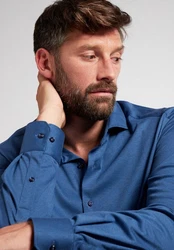 Eterna Langarmhemd MODERN FIT Blau/Dunkelblau/Hellblau