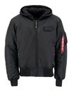 Alpha Industries Bomberjacke MA-1 Zip Hood Back Print 