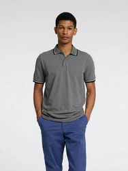 SELECTED HOMME Poloshirt SLHAtlas Hellgrau/Grau/Dunkelgrau