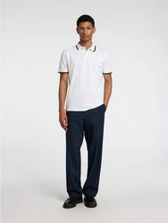SELECTED HOMME Poloshirt SLHAtlas Weiß/Creme/Grün