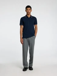 SELECTED HOMME Poloshirt SLHAtlas dunkelblau/dunkelrot/weiß