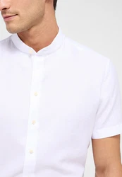 Eterna Kurzarmhemd SLIM FIT EASY IRON Weiß/Creme