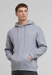 URBAN CLASSICS Kapuzensweatshirt Basic Oversized Hoody Hellgrau/Grau/Dunkelgrau