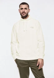 STREET ONE MEN Sweatshirt Khaki/Beige/Weiß/Creme