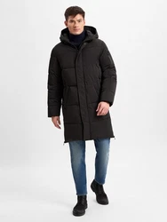 Finshley & Harding Steppmantel Schwarz/Grau