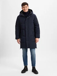 Finshley & Harding Steppmantel Dunkelblau/Blau