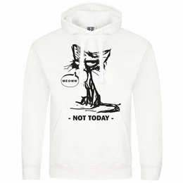 Kapuzenpullover Herren Kapuzenpullover Katze not today Mit Print Motiv, Grafik