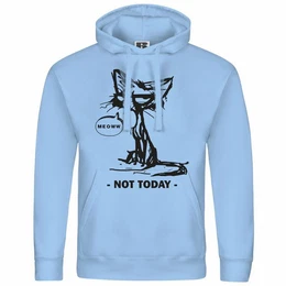 Kapuzenpullover Herren Kapuzenpullover Katze not today Mit Print Motiv, Grafik