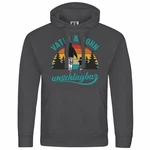 deinshirt Kapuzenpullover Vater und Sohn Unschlagbar Mit Print Motiv Dunkelgrau/Schwarz/Grau/Grün/Dunkelgrün