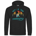 deinshirt Kapuzenpullover Vater und Sohn Unschlagbar Mit Print Motiv Schwarz/Hellblau