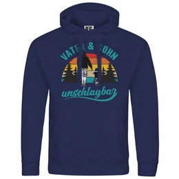 Kapuzenpullover Herren Kapuzenpullover Vater und Sohn Unschlagbar Mit Print Motiv, Grafik