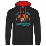 deinshirt Kapuzenpullover Vater und Sohn Unschlagbar Mit Print Motiv Schwarz/Grau/Rot