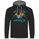 deinshirt Kapuzenpullover Vater und Sohn Unschlagbar Mit Print Motiv Schwarz/Gelb/Grau/Hellblau
