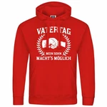 deinshirt Kapuzenpullover Herren Vatertag Mit Print Motiv Rot