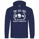 deinshirt Kapuzenpullover Herren Vatertag Mit Print Motiv Blau