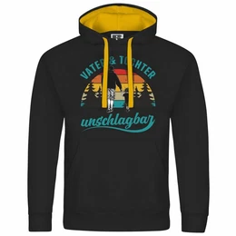 Kapuzenpullover Herren Kapuzenpullover Vater und Tochter Unschlagbar Mit Print Motiv, Grafik