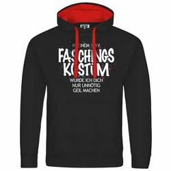 deinshirt Kapuzenpullover Herren Mit Print Motiv Rot/Rosa/Schwarz/Braun