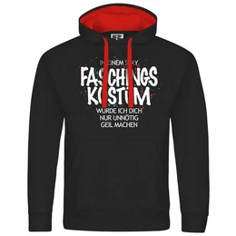 Kapuzenpullover Herren Kapuzenpullover Sexy FASCHINGSKOSTM Mit Print Motiv, Grafik