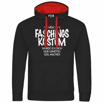 deinshirt Kapuzenpullover Herren Mit Print Motiv Rot/Rosa/Schwarz/Braun