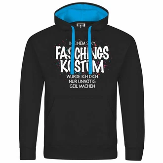 deinshirt Kapuzenpullover Herren Mit Print Motiv Schwarz/Rosa/Grau/Türkis deinshirt Kapuzenpullover Herren Mit Print Motiv Schwarz/Rosa/Grau/Türkis