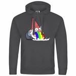 deinshirt Kapuzenpullover Kotzender Zwerg Hellblau/Grau/Mischfarben/Dunkelgrau/Schwarz/Hellgrau