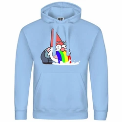 deinshirt Kapuzenpullover Kotzender Zwerg Hellblau/Mischfarben