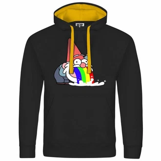 deinshirt Kapuzenpullover Kotzender Zwerg Mischfarben/Schwarz/Hellblau