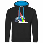 deinshirt Kapuzenpullover Kotzender Zwerg Schwarz/Hellblau/Mischfarben