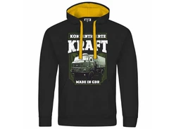 deinshirt Kapuzenpullover Herren Konzentrierte Kraft Mit Print Motiv Dunkelblau/Grau/Khaki/Rot/Dunkelgrün