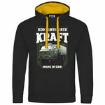 deinshirt Kapuzenpullover Herren Konzentrierte Kraft Mit Print Motiv Dunkelblau/Grau/Khaki/Rot/Dunkelgrün