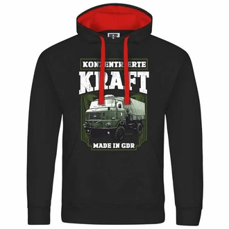 deinshirt Kapuzenpullover Herren Konzentrierte Kraft Mit Print Motiv Grau/Dunkelblau/Schwarz/Khaki