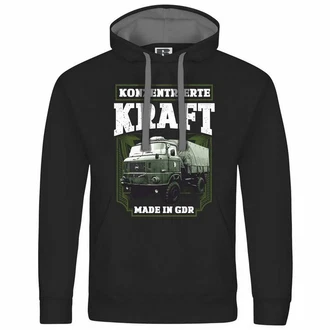deinshirt Kapuzenpullover Herren Konzentrierte Kraft Mit Print Motiv Dunkelblau/Grau/Dunkelgrün/Khaki/Schwarz