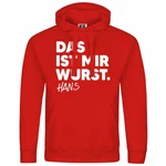 deinshirt Kapuzenpullover Das ist mir Wurst Mit Print Motiv Rot/Dunkelrot deinshirt Kapuzenpullover Das ist mir Wurst Mit Print Motiv Rot/Dunkelrot
