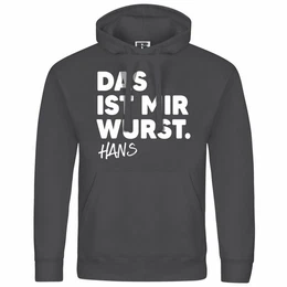 Kapuzenpullover Herren Kapuzenpullover Das ist mir Wurst Mit Print Motiv, Grafik