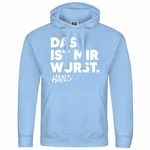 deinshirt Kapuzenpullover Das ist mir Wurst Mit Print Motiv Blau/Hellblau