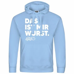 Kapuzenpullover Herren Kapuzenpullover Das ist mir Wurst Mit Print Motiv, Grafik