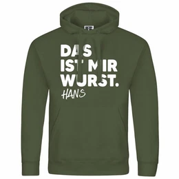 Kapuzenpullover Herren Kapuzenpullover Das ist mir Wurst Mit Print Motiv, Grafik