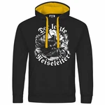 deinshirt Kapuzenpullover Der letzte Reiseleiter Mit Print Motiv Gelb/Schwarz