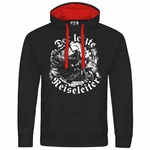 deinshirt Kapuzenpullover Der letzte Reiseleiter Mit Print Motiv Rot/Schwarz/Rosa